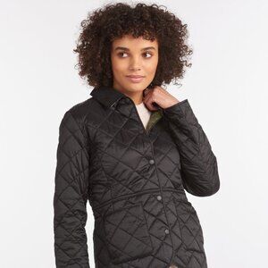 ISO Barbour Black Deveron Jacket Size 2